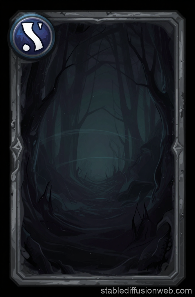 Dark Enchanted Forest Game Card
