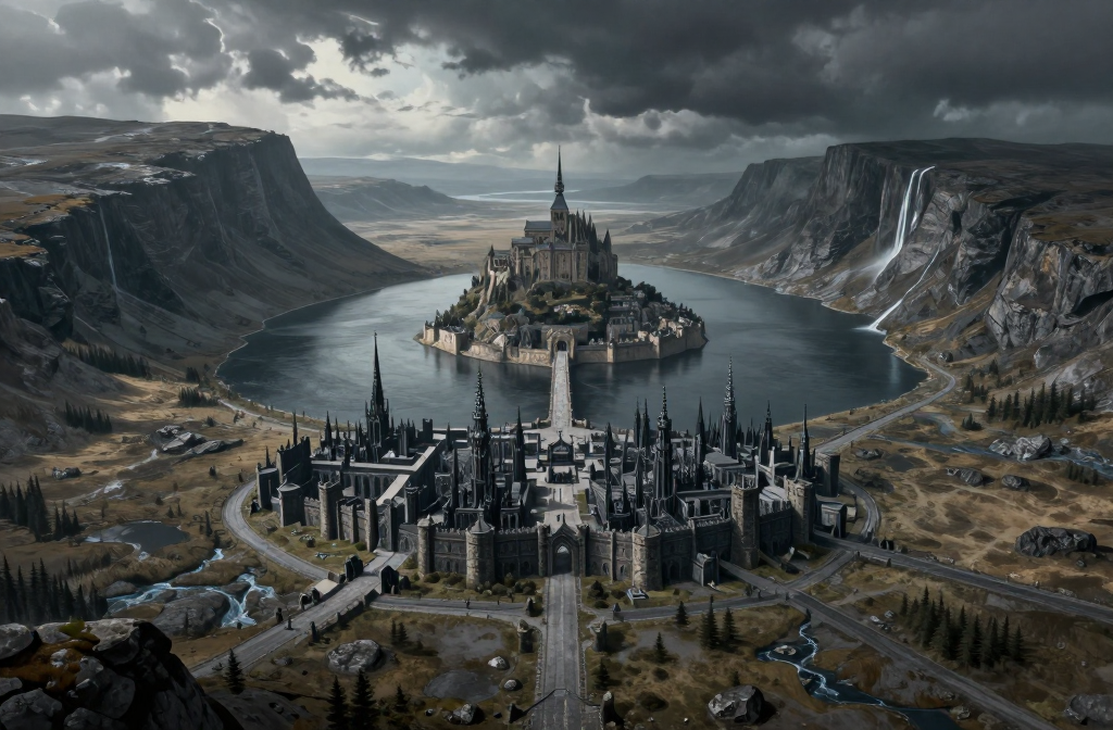 Dark Fantasy Northern Kingdom Fortress