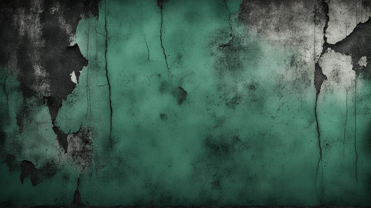 Dark Jade Green Grunge Wall Texture