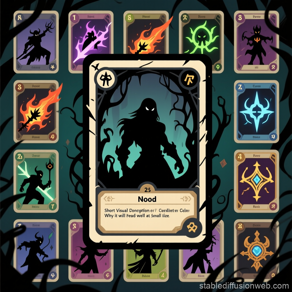 Dark Whimsical Roguelike Card Game Design