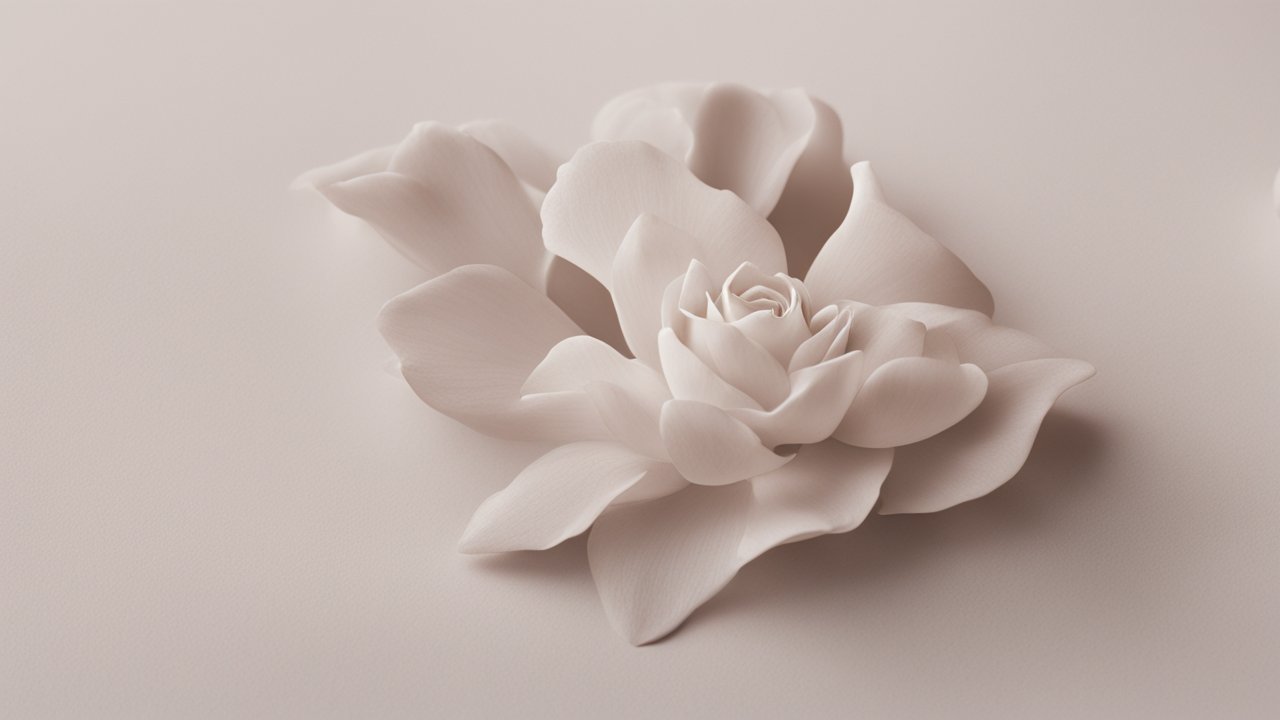 Delicate Soft White Flower Close-Up