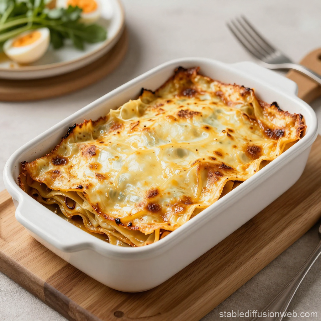 Delicious Baked Lasagna with Golden Cheese Crust