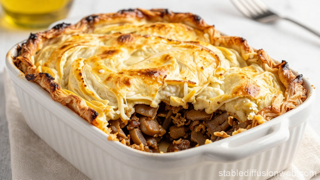 Delicious Homemade Shepherd's Pie with Golden Crust