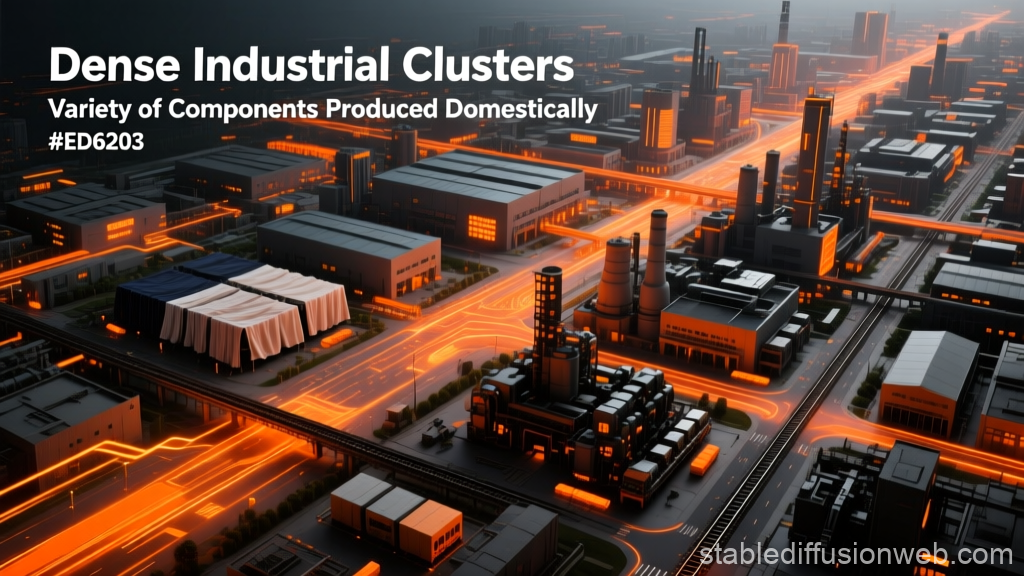 Dense Industrial Clusters in a Futuristic Mega City