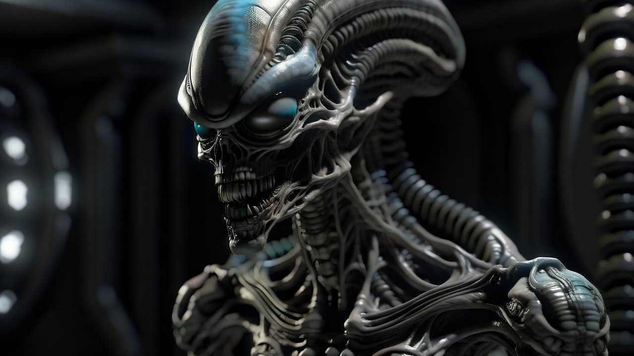 Detailed 3D Render of an Alien Creature