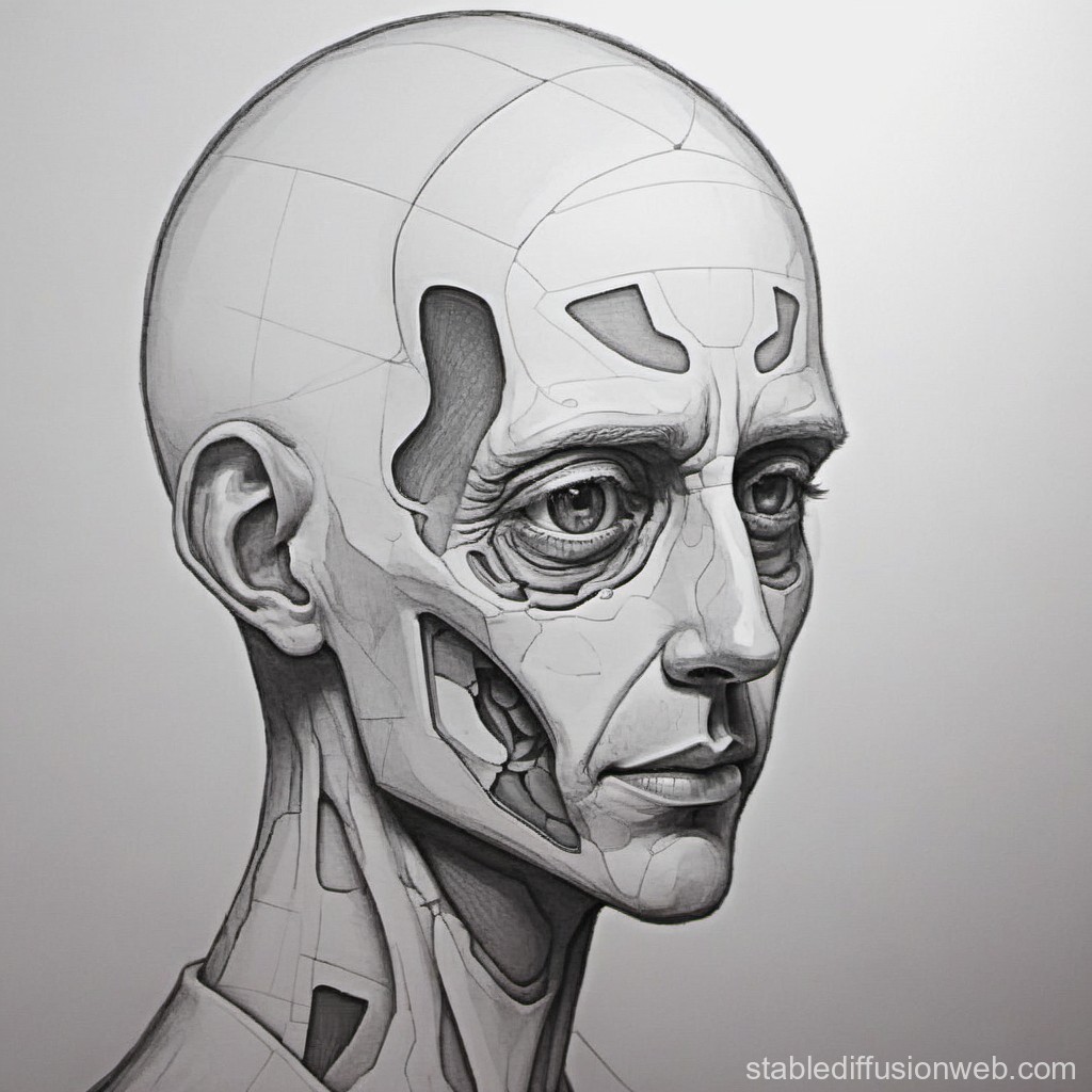 Detailed Anatomical Study of a Human Head and Neck