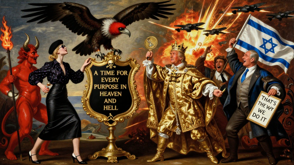 Dramatic Allegory of Heaven and Hell with Political Symbolism