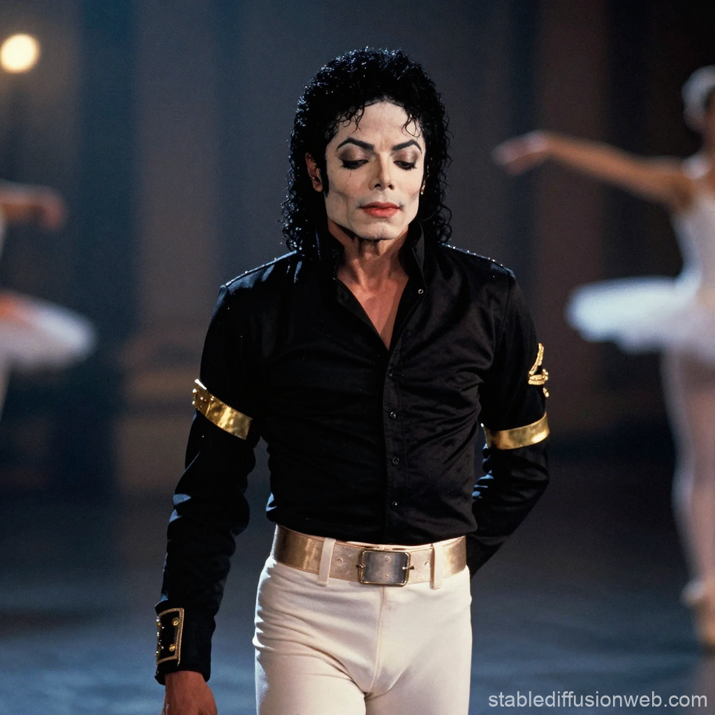 Dramatic Ballet Performance with Iconic Male Dancer