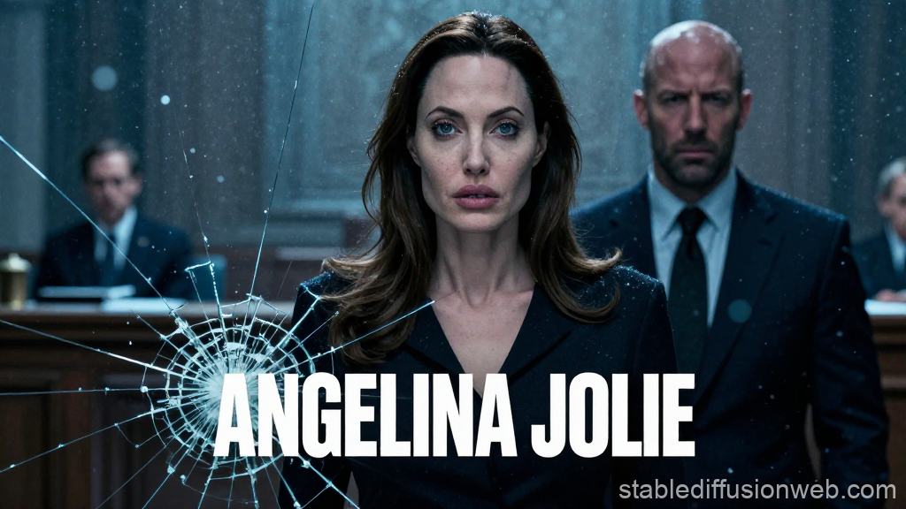 Dramatic Courtroom Scene Featuring a Woman and Man