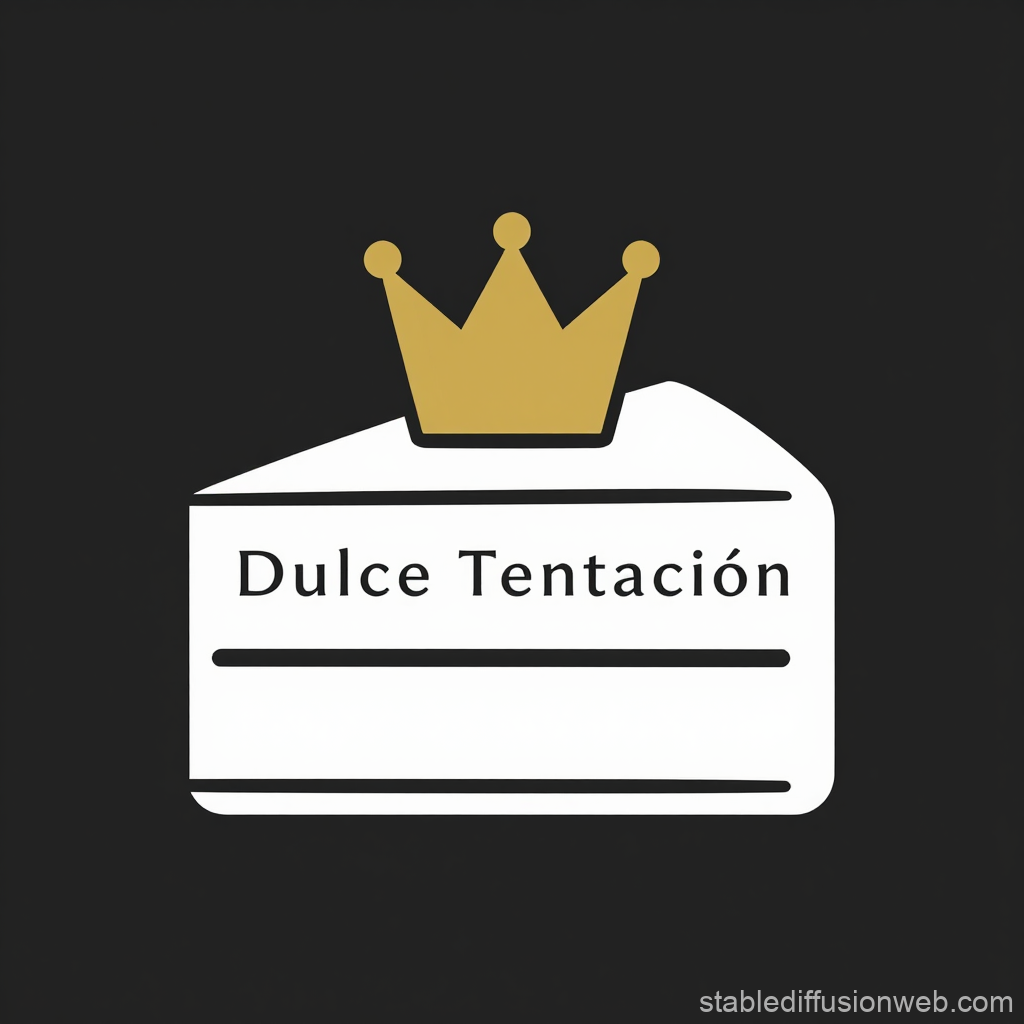 Dulce Tentación Elegant Cake Logo Design