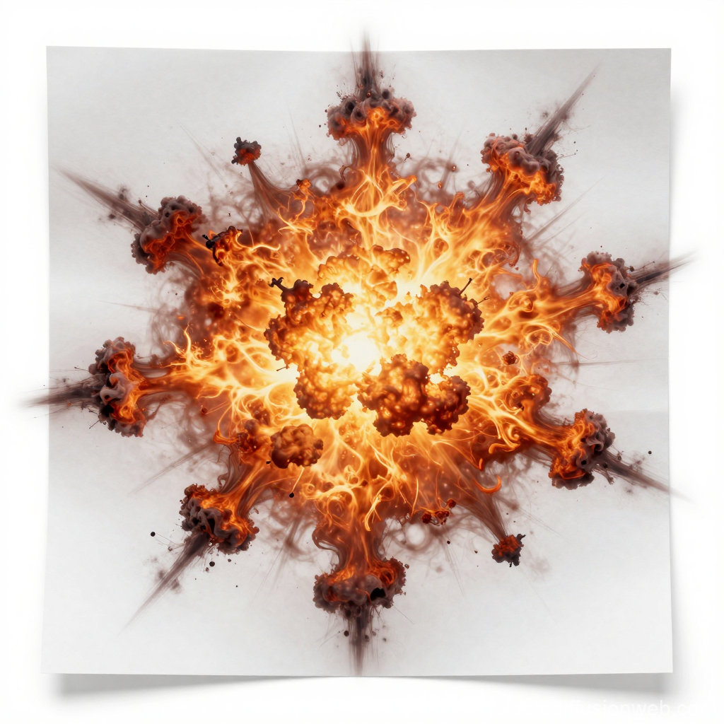 Dynamic Micro Explosions Radiating from Center