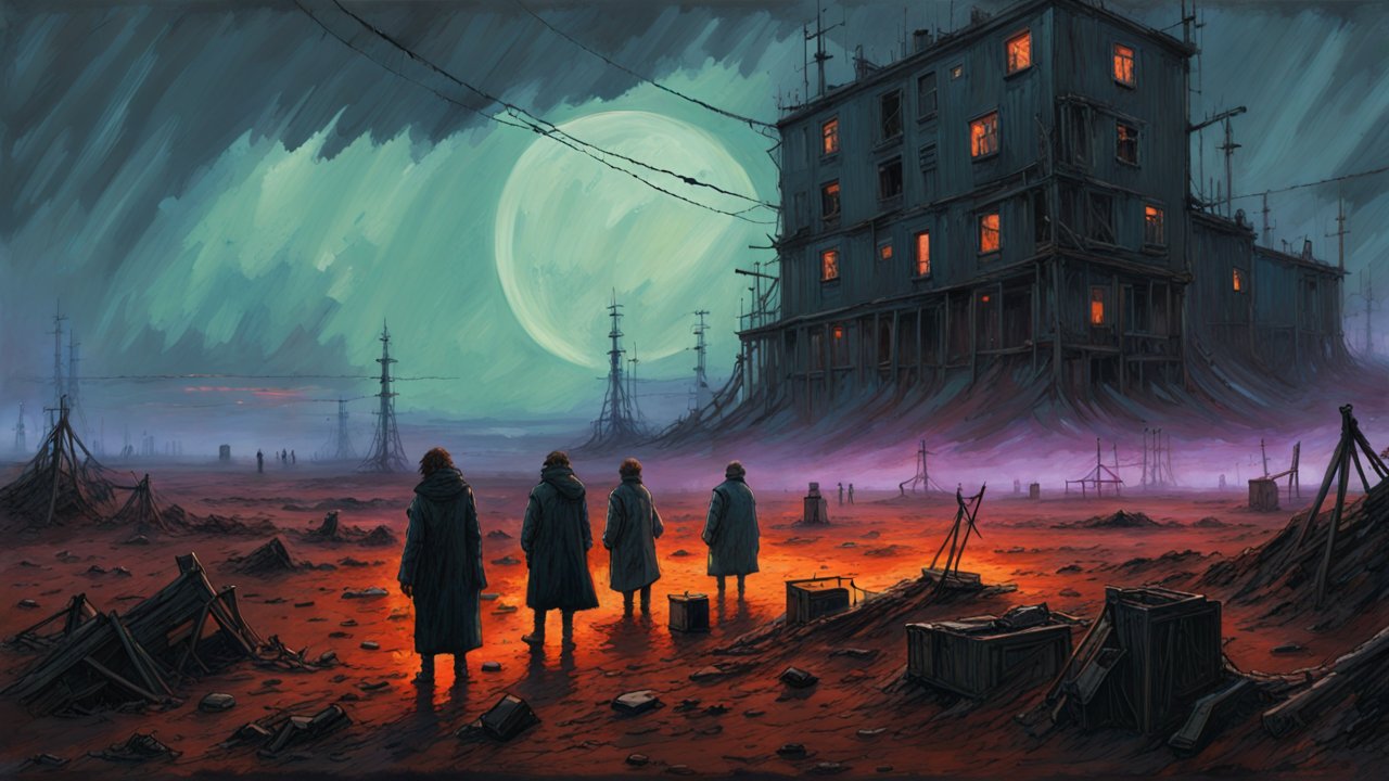 Eclipsed Dread in a Macabre Post-Apocalyptic Landscape