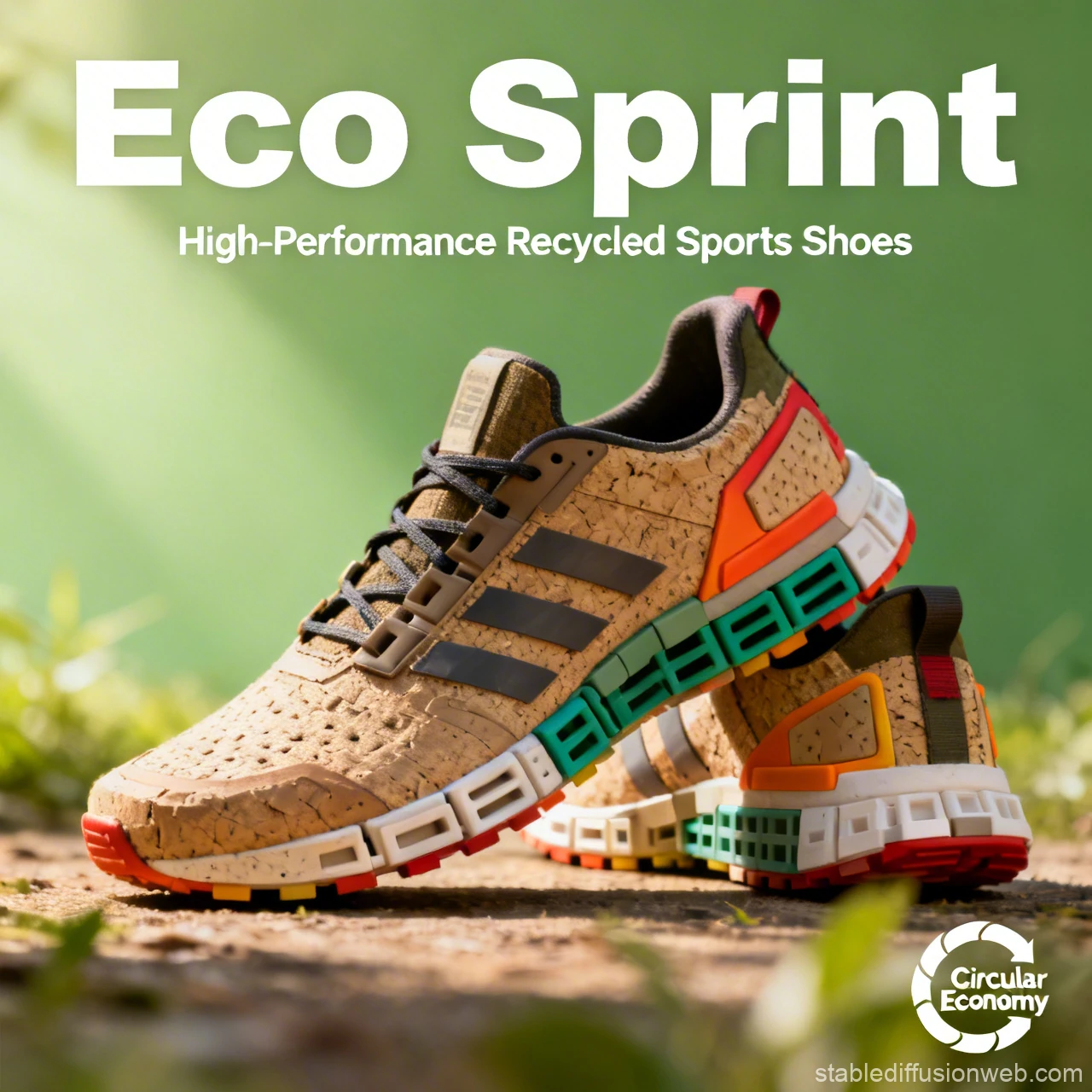 Eco Sprint High-Performance Recycled Sports Shoes