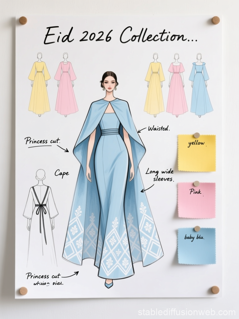Eid 2026 Fashion Collection Design Board