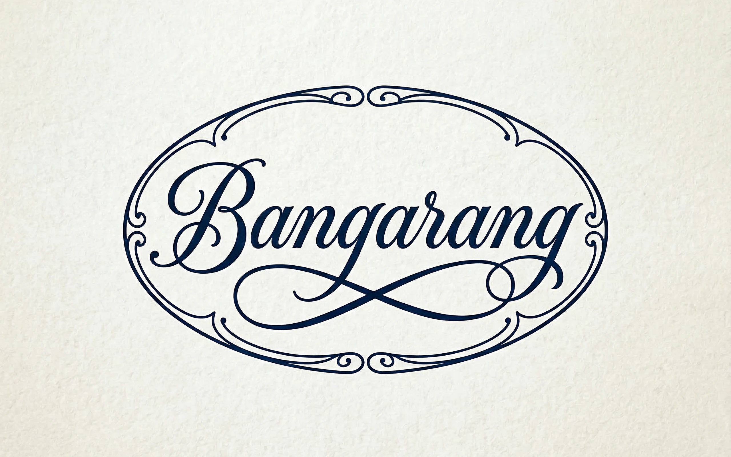 Elegant Bangarang Logo in Classic Cursive Script
