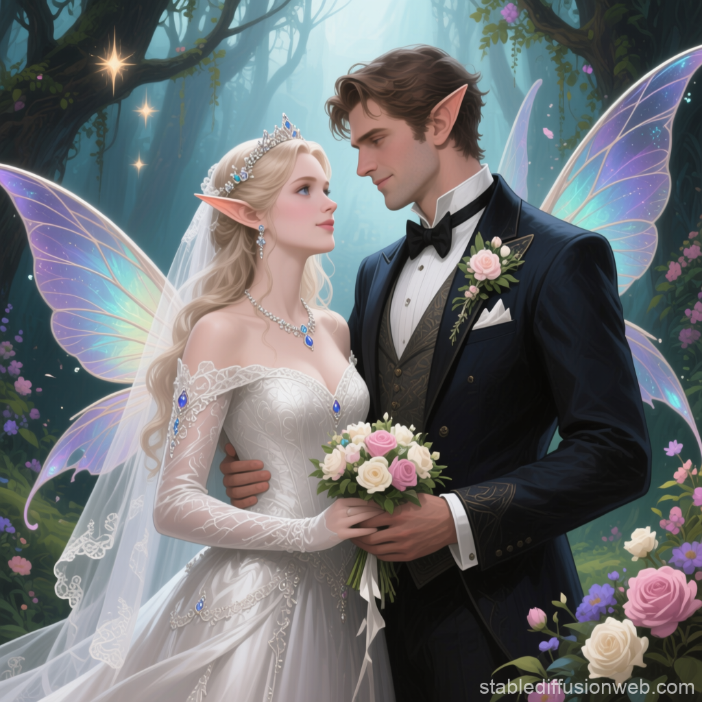 Elegant Faerie Wedding in Enchanted Forest