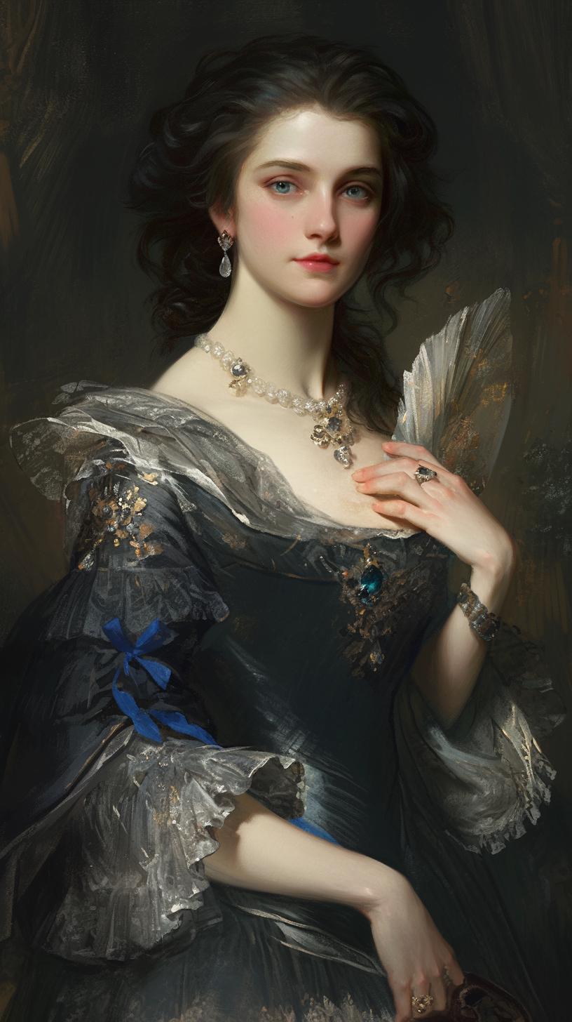 Elegant Historical Portrait of a Noblewoman
