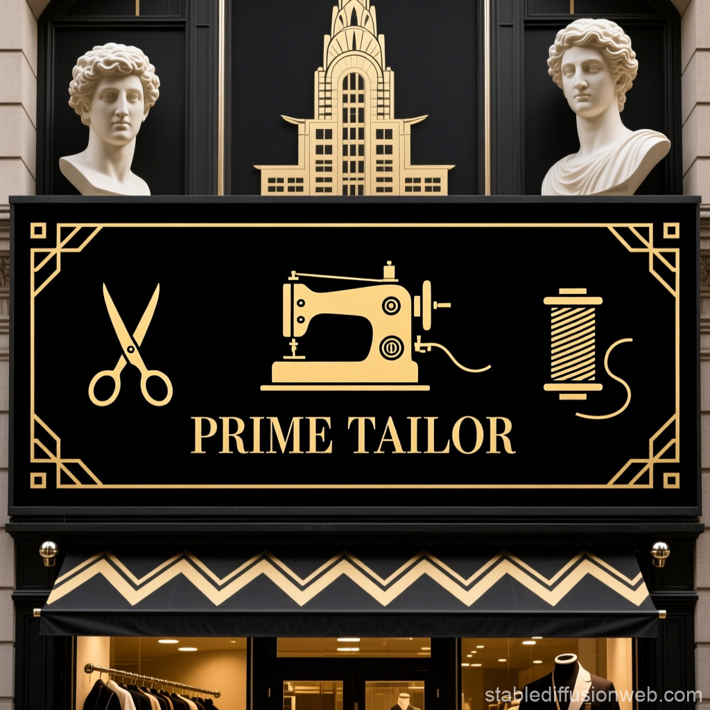 Elegant Prime Tailor Shopfront with Classic Design
