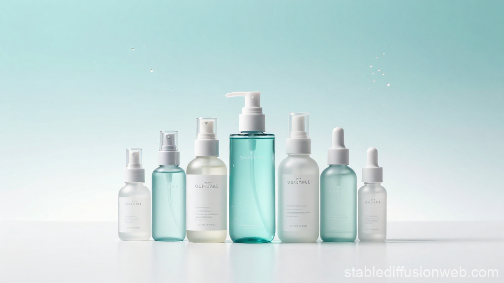 Elegant Set of Transparent Spray and Dropper Bottles