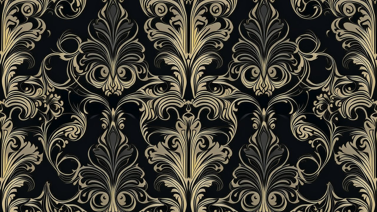 Elegant Vintage Baroque Floral Pattern