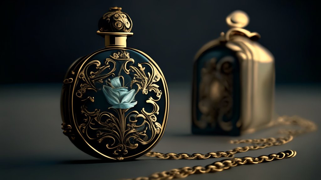 Elegant Vintage Gold Pocket Watch with Floral Design