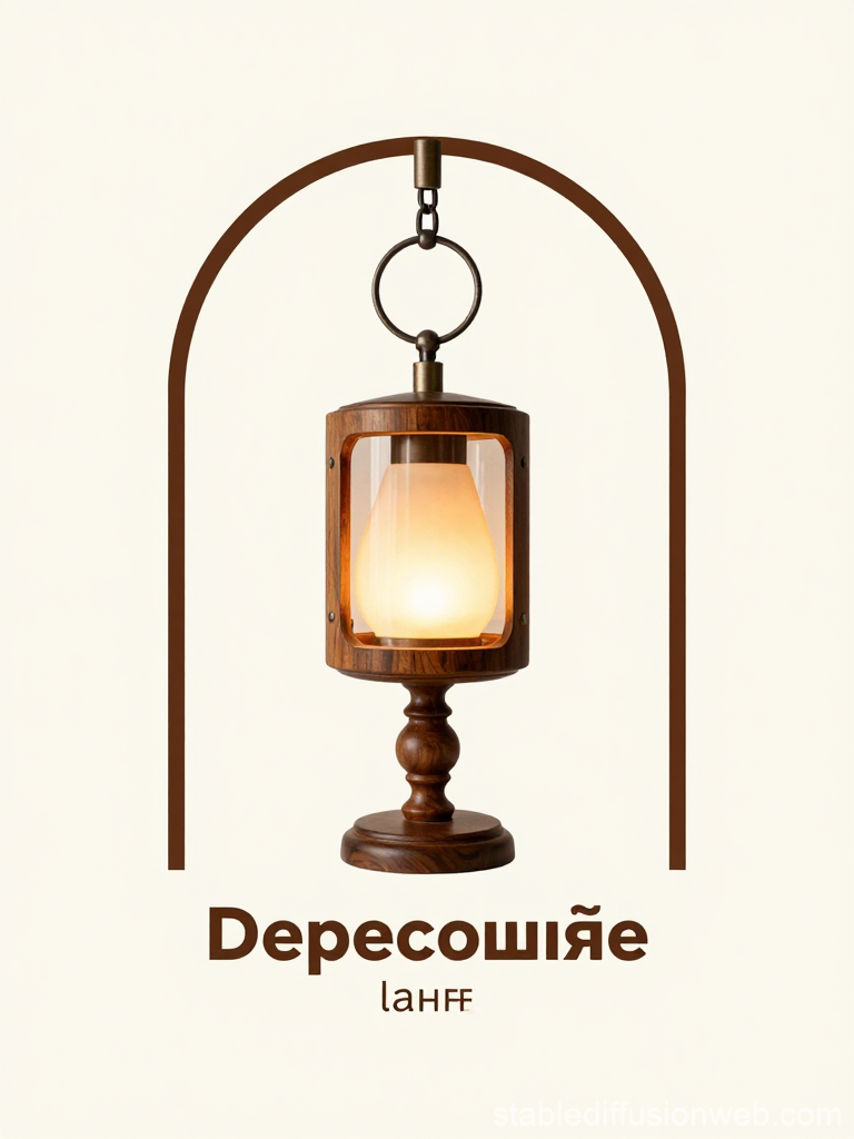 Elegant Wooden Table Lamp with Warm Glow