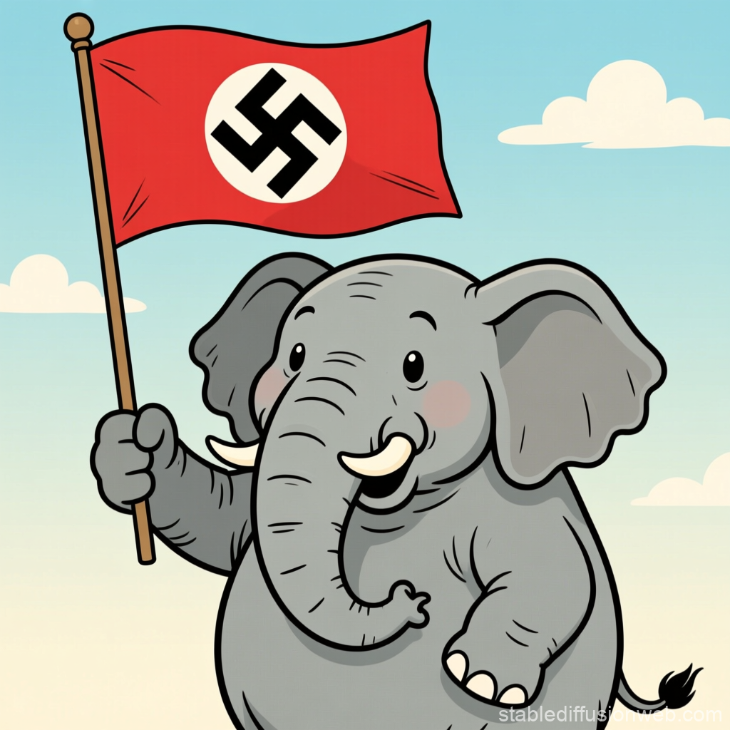 elephant holds nazi flag 69ad62b542051 (1024x1024 square)
