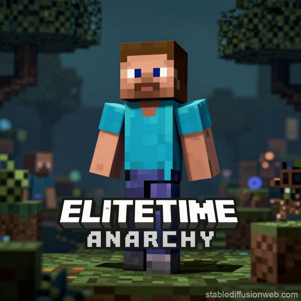 EliteTime Anarchy Minecraft Character Logo