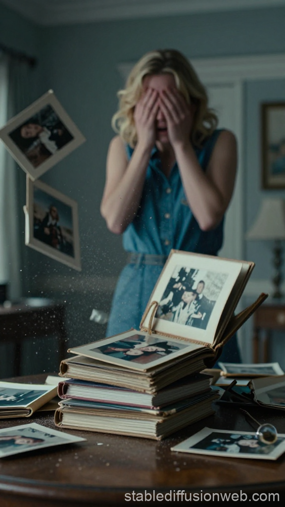 Emotional Moment with Vintage Photo Albums