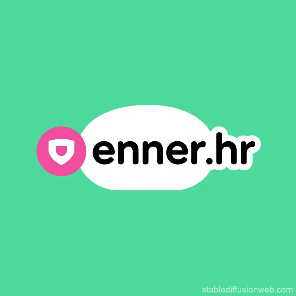 Enner.hr Logo with Shield Icon on Green Background