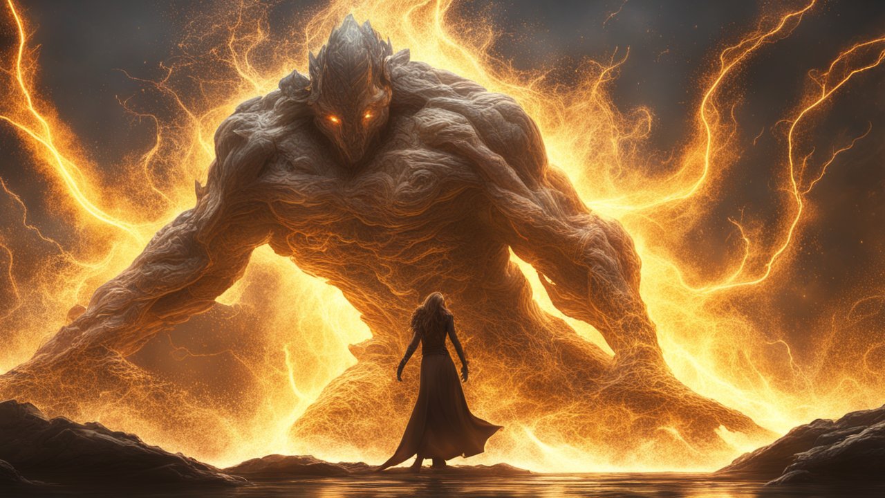 Epic Confrontation with a Fiery Life Elemental