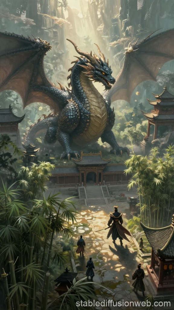 Epic Dragon Encounter in Bamboo Forest Temple