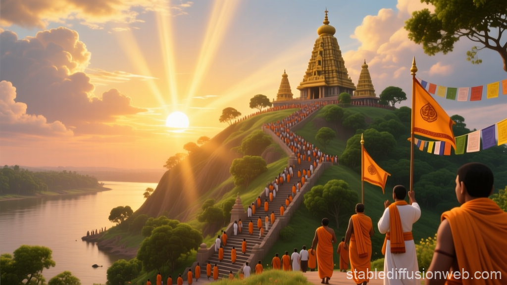 Epic Sunrise Pilgrimage to Vijaya Temple