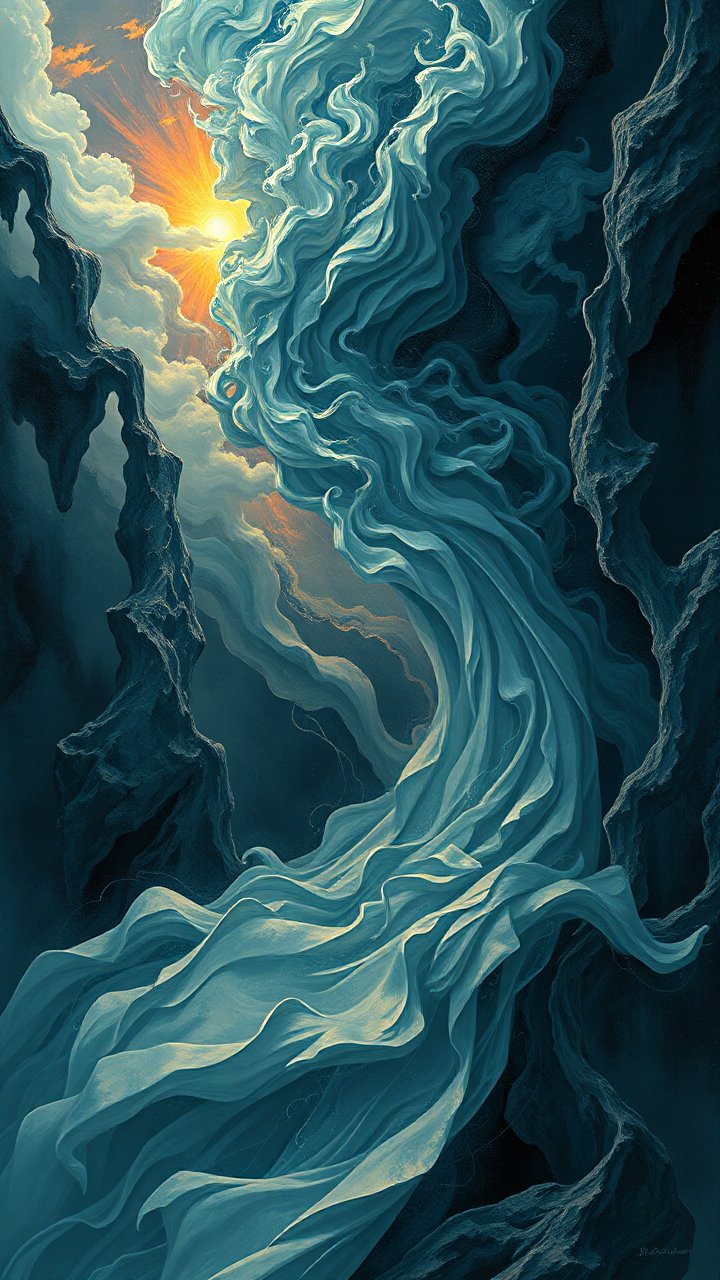 Ethereal Flow of Eternal Grace