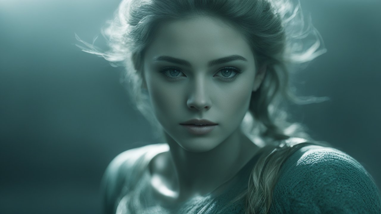 Ethereal Portrait of a Woman with Soft Lighting