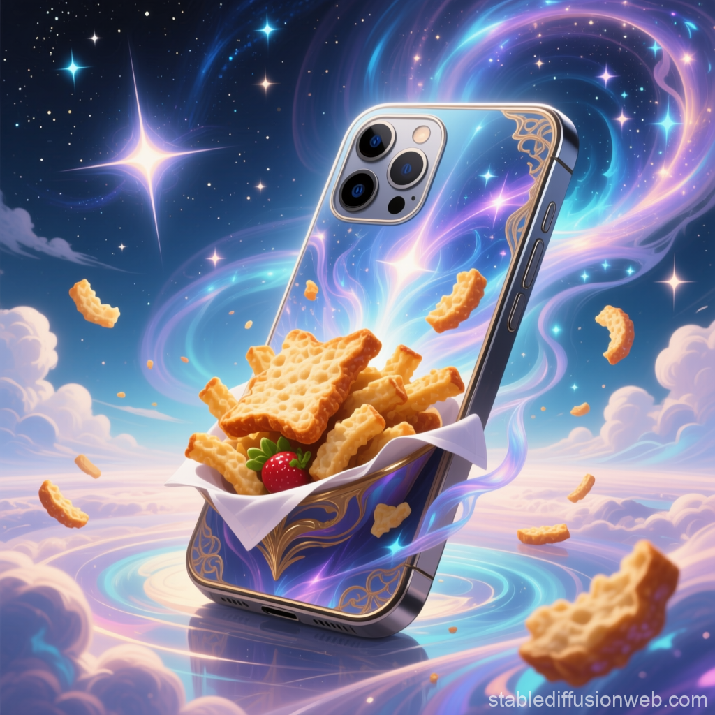 Fantasy Phone with Magical Snack Burst