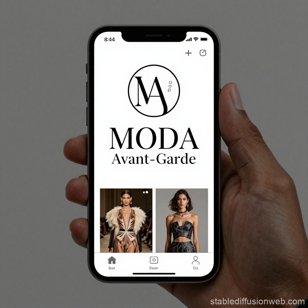 Fashion App Interface Showing Avant-Garde Styles