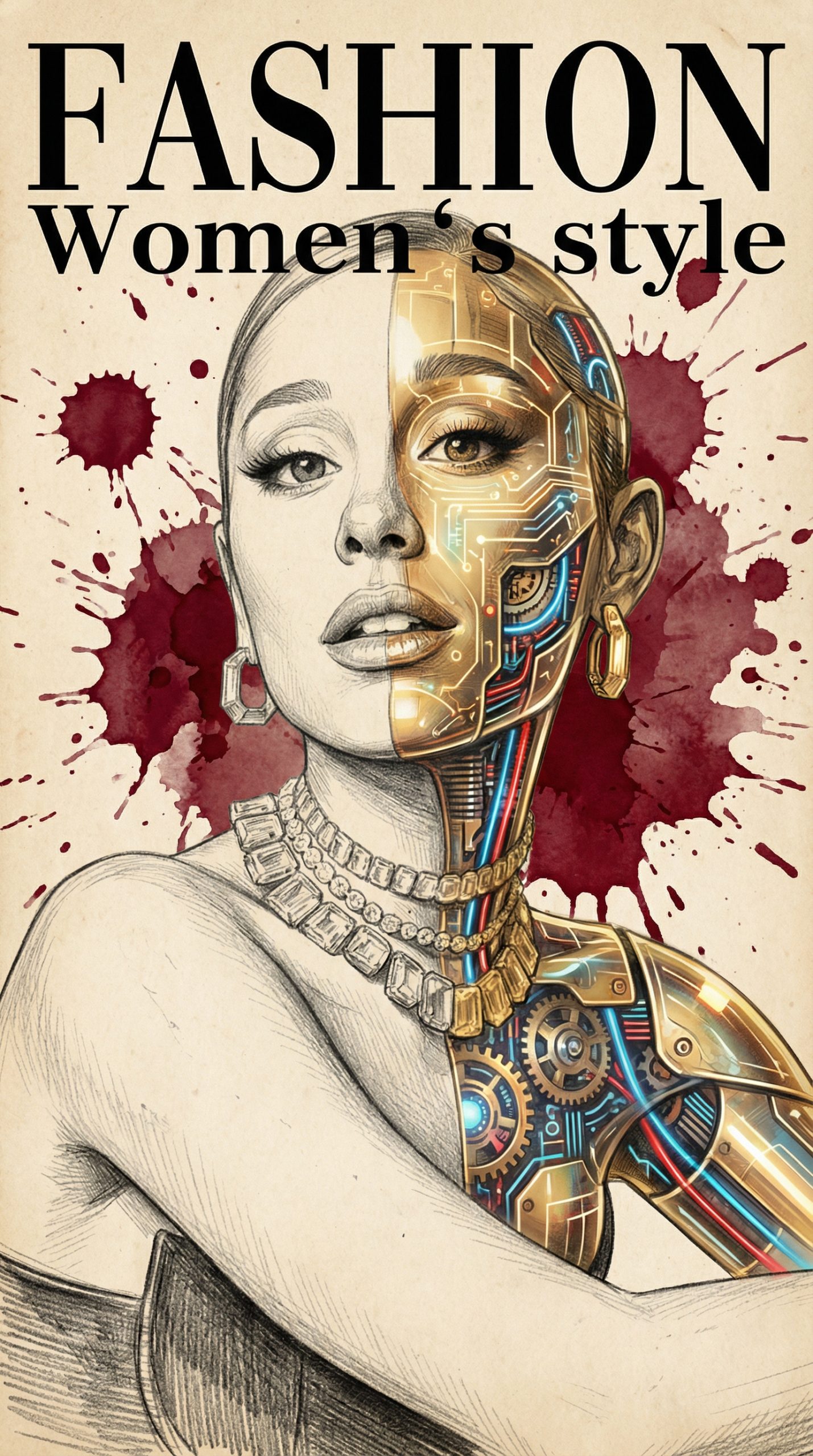 Fashion Forward: Half Human, Half Cyborg Woman