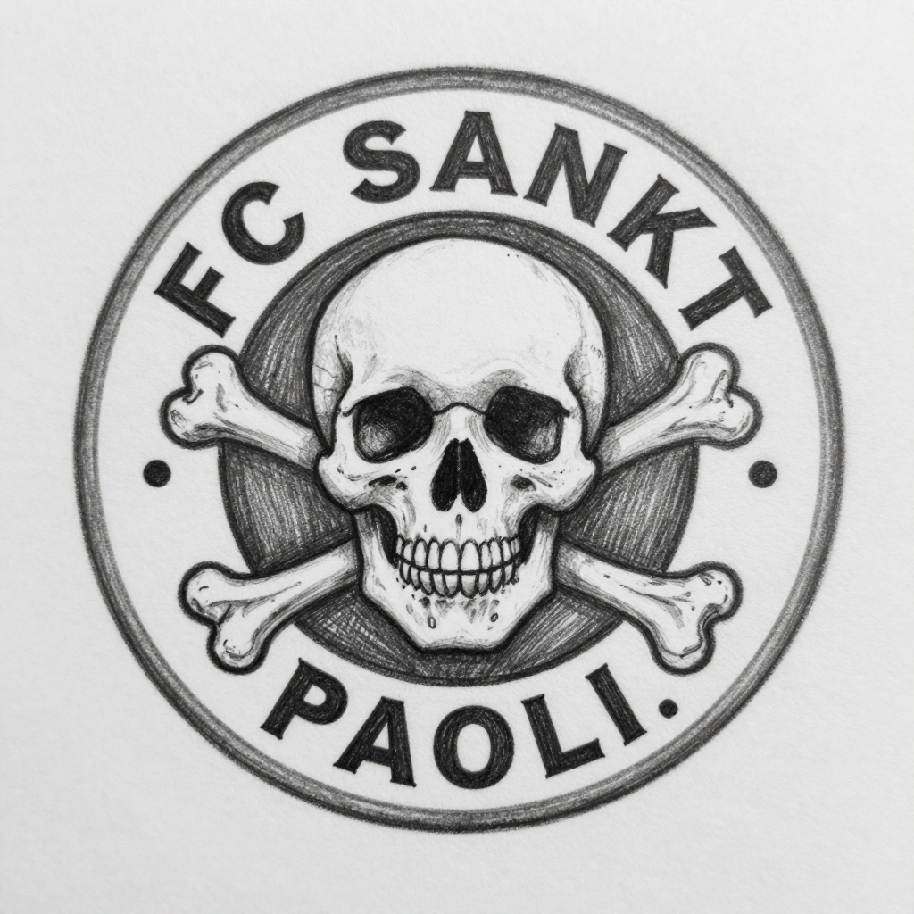 FC Sankt Pauli Skull Logo Sketch