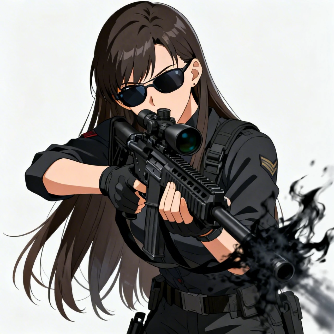 Female Agent Firing with Tactical Precision