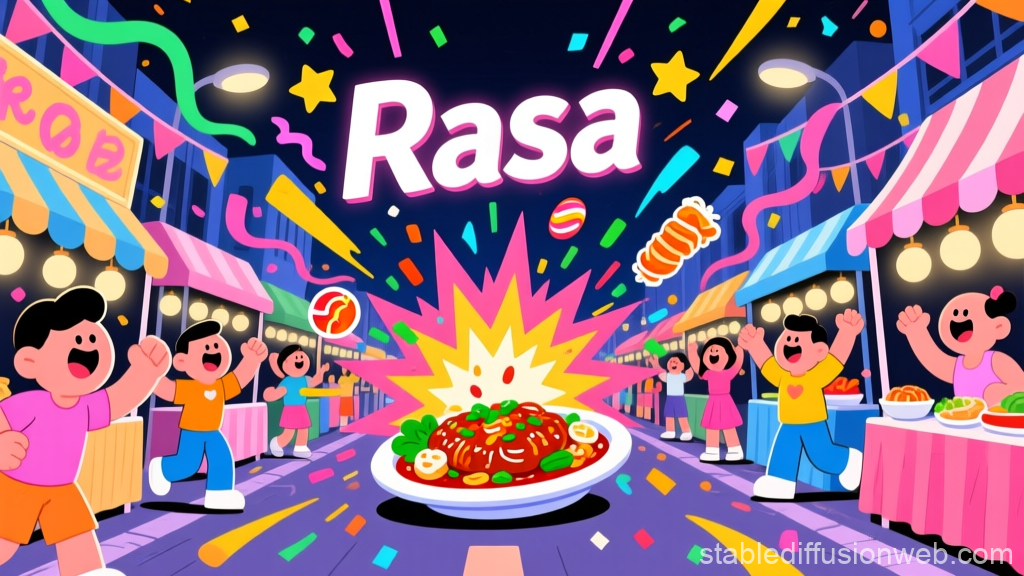 Festive Street Food Celebration with Rasa Dish