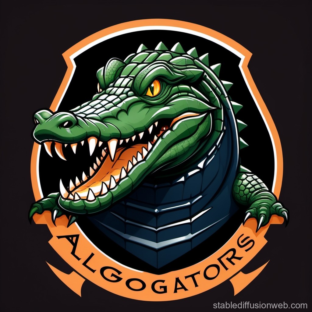 Fierce Algogators Mascot Logo