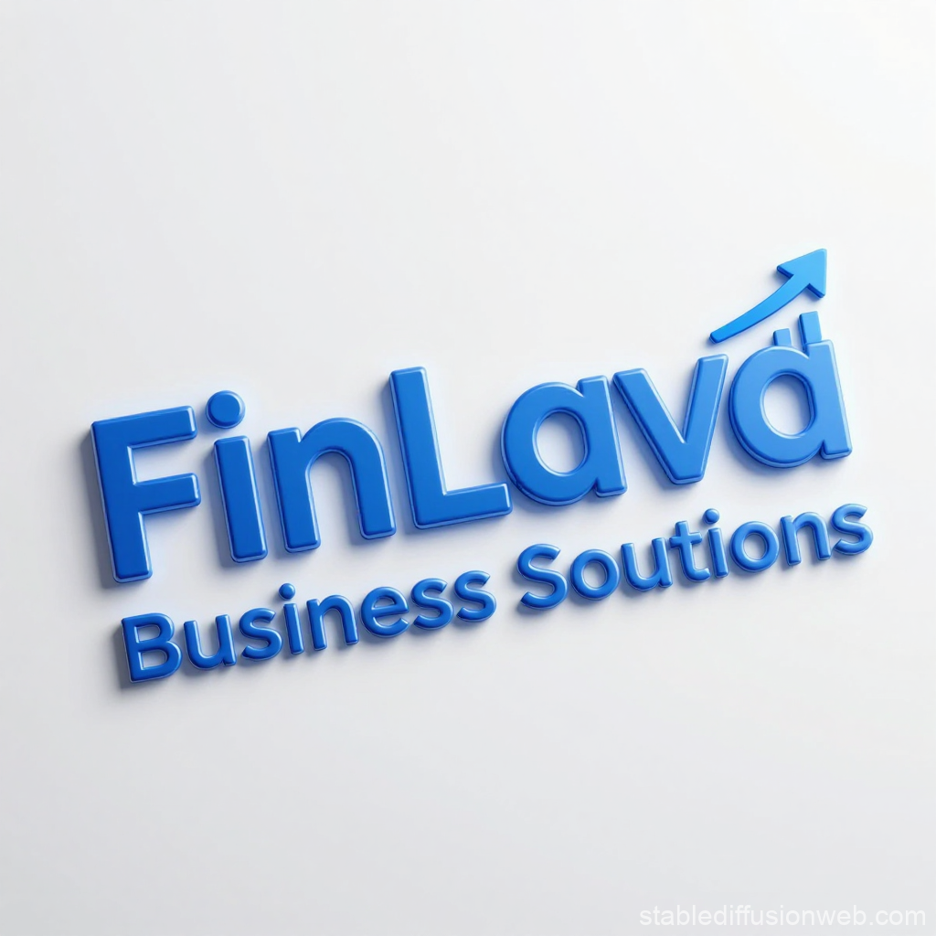 FinLava Business Solutions Logo with Upward Arrow