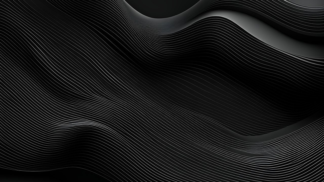 Flowing Black and Grey Abstract Lines