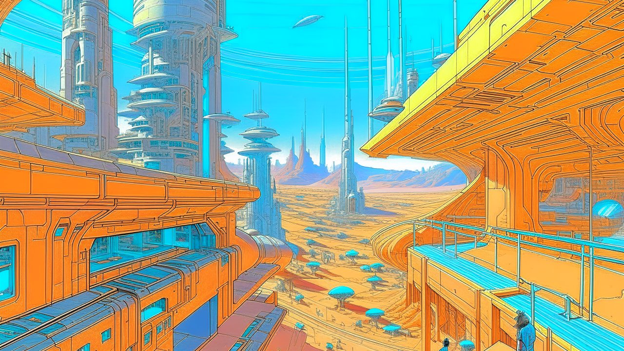 Futuristic Cityscape with Advanced Architecture
