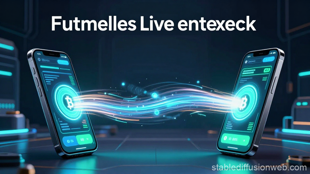 Futuristic Crypto Transfer Between Smartphones