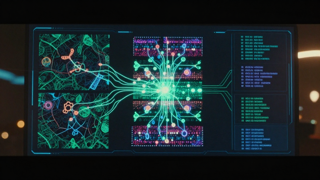Futuristic Neural Network Visualization Interface