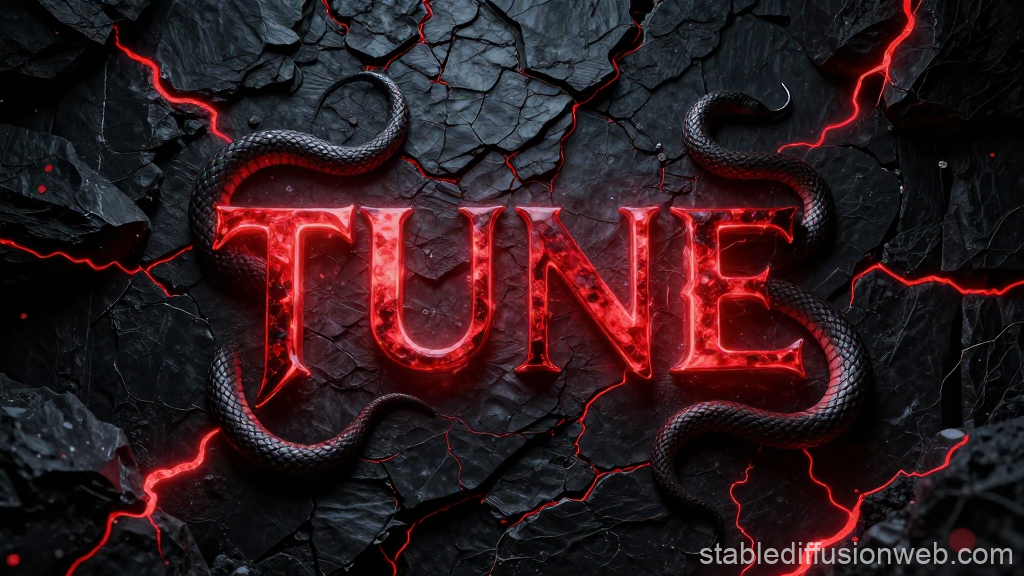 Futuristic Underground Techno Flyer with Neon 'TUNE' Text