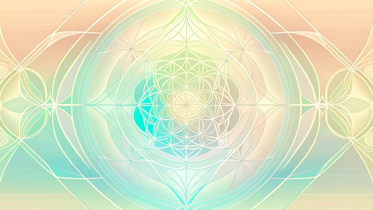 Gentle Pastel Sacred Geometry Pattern
