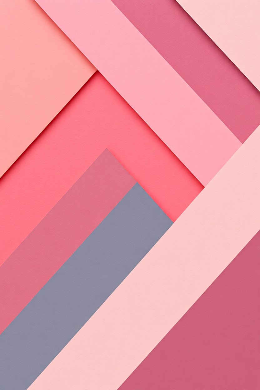 Geometric Abstract Pattern in Pink and Purple Tones